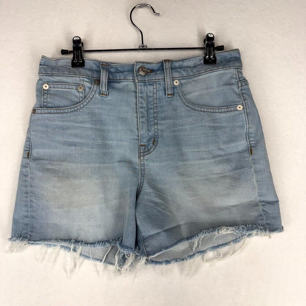 Madewell Light Ripped Cutoff Mid-Length‎ Jean Shorts Womens Size 26